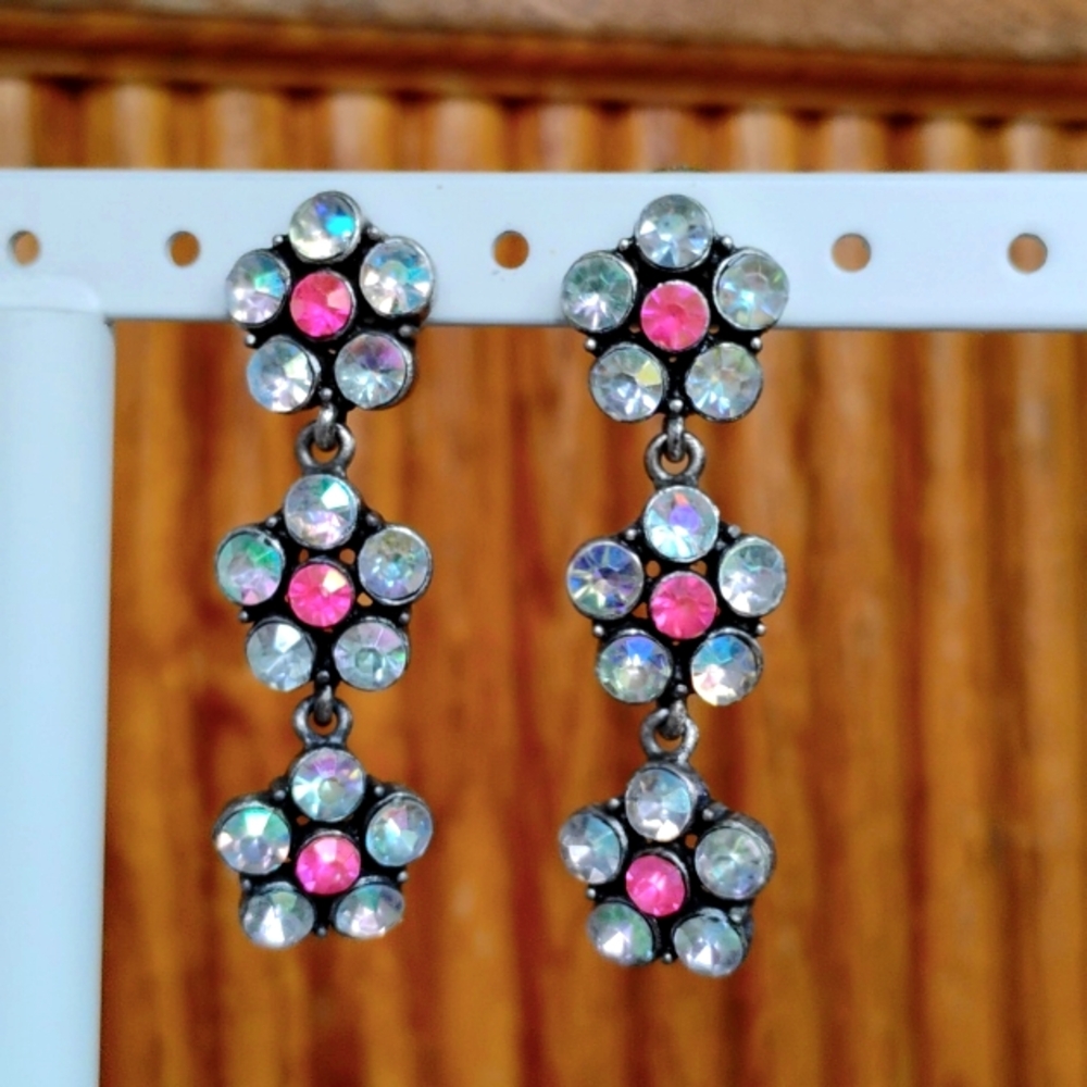 Crystal, daisy,earrings!